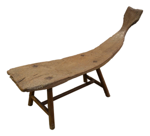 Andrianna Shamaris Museum Quality Wabi-Sabi Teak Wood Bench