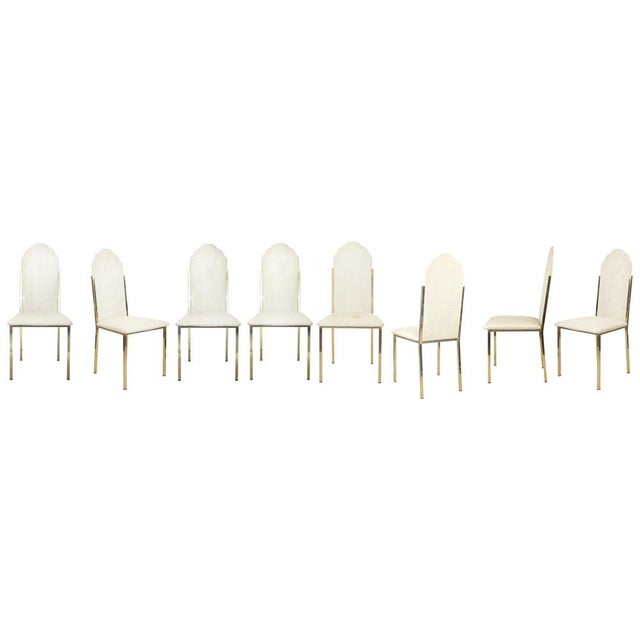 AD 026 Chairs by Alain Delon for Maison Jansen, France, 1970s, Set of 8 For Sale - Image 9 of 9