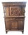 Vintage Hathaway's New York Ornate Carved Wood China Cabinet / Breakfront For Sale