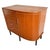 This vintage mid-century Danish-style semi-circular chest of drawers from the 1960s is truly unique. One side of the chest...