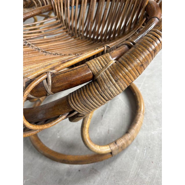 Bamboo Armchairs by Tito Agnoli, 1960s, Set of 2 For Sale - Image 10 of 11