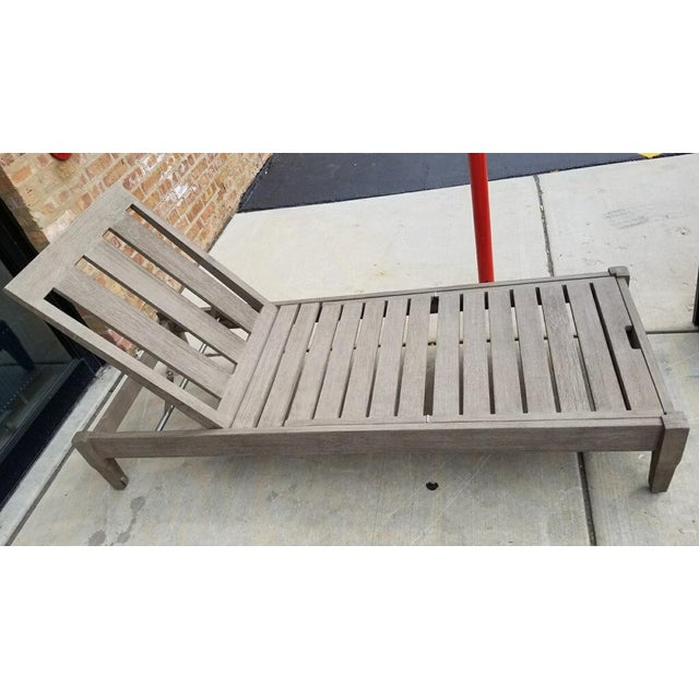 Restoration Hardware Santa Monica Teak Lounge Chair Chairish