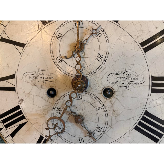 Brown Antique Scottish Mahogany Grandfather Longcase Clock by David Wilson, Stewarton, C. 1860 [Lc] For Sale - Image 8 of 12