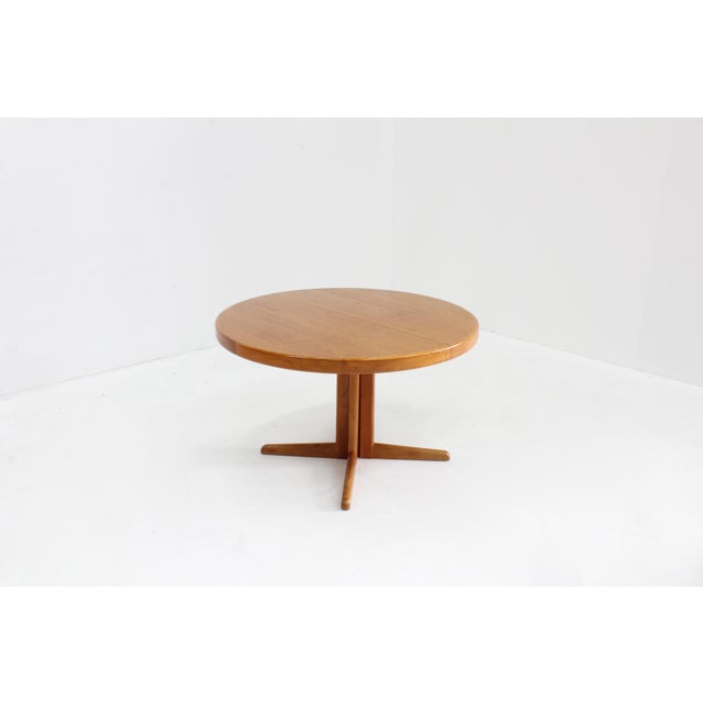 Vintage Danish Round Extendable Dining Table in Teak from Bramin, 1960s For Sale - Image 6 of 9