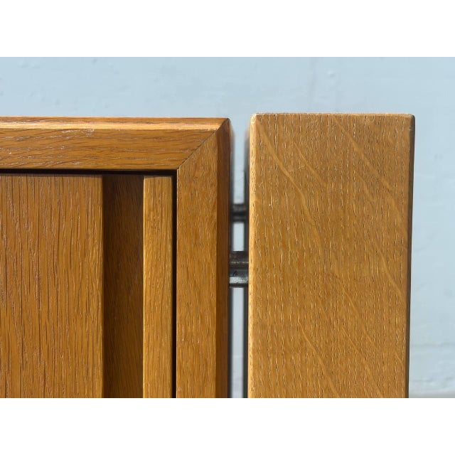 Mid-Century Wooden Sideboard with Sliding Doors, 1960s For Sale - Image 12 of 13