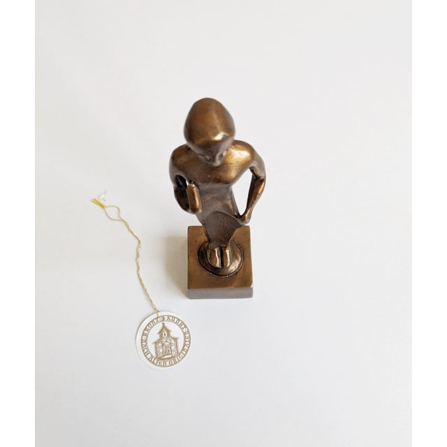 1970s Brachial Style Bronze Sculpture of Woman For Sale - Image 5 of 11