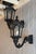 These large heavy cast iron wall lanterns in a matte black finish have a timeless classic design. Hexagon shape for six...