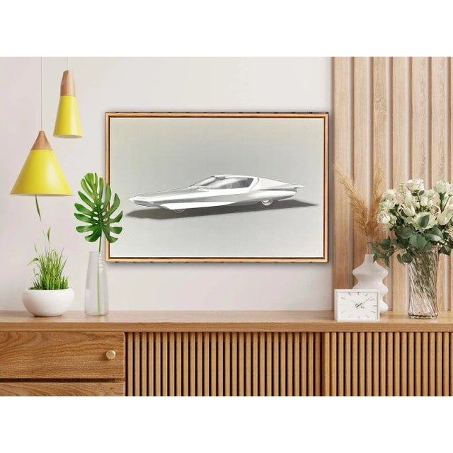 Modern Buick Century Cruiser Concept Car Giclee on Canvas, Framed For Sale - Image 3 of 6