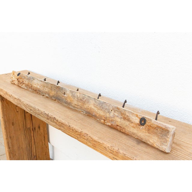 Carved Lotus Flower Wall Hook For Sale In Los Angeles - Image 6 of 7