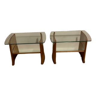 Bedside Tables by Pietro Chiesa for Fontana Arte, 1940s, Set of 2 For Sale