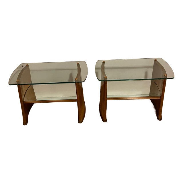Bedside Tables by Pietro Chiesa for Fontana Arte, 1940s, Set of 2 For Sale