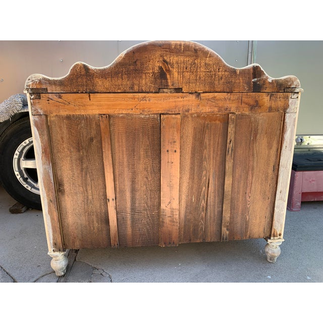 Antique English Pine Chest of Drawers Commode For Sale - Image 4 of 12