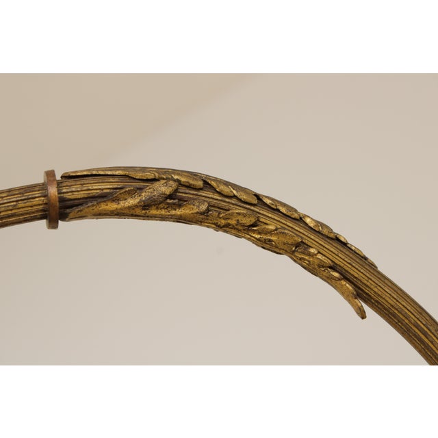 1930s Vintage Bronze Art Nouveau Floor Lamp For Sale - Image 5 of 15