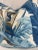 Custom pair of 22" pillows covered in Thibaut "Travelers Palm" in color spa blue. These pillows are self welted, have...