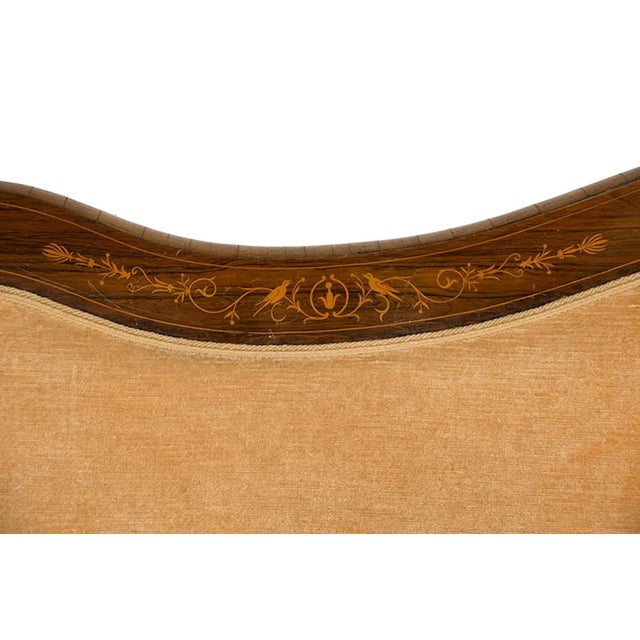 Anique French Sofa in Exotic Wood and Maple, 1800s For Sale - Image 4 of 5