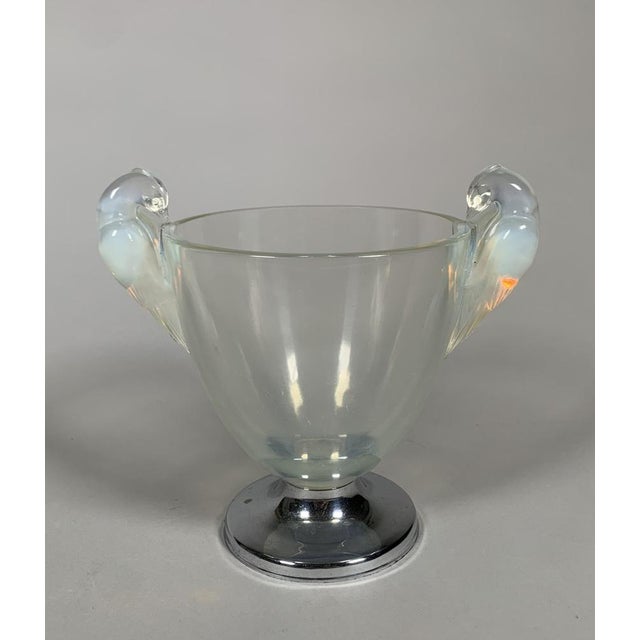 Glass Art Nouveau Ornis Model Vase by René Lalique for Lalique For Sale - Image 7 of 9