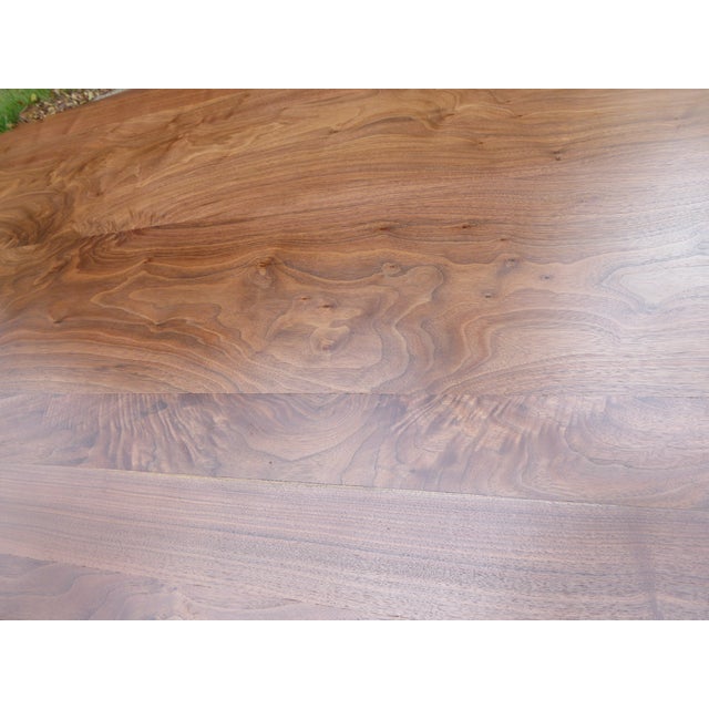 Walnut Oval Dining Tbl. Seat 8 For Sale - Image 10 of 10