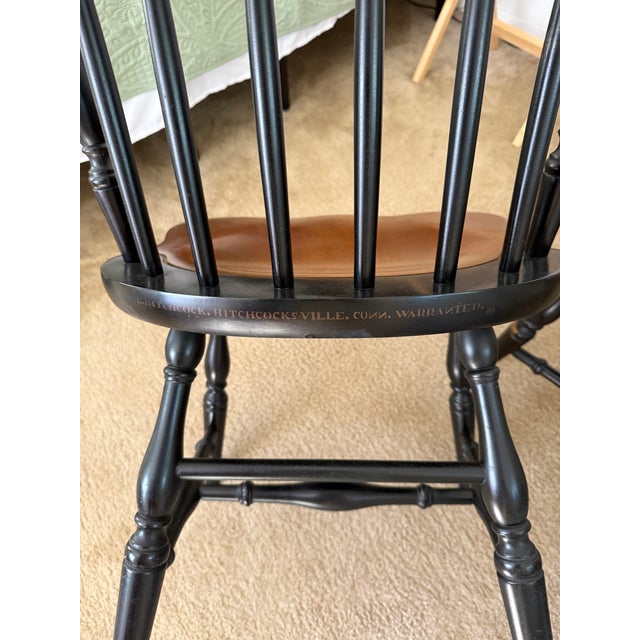 1980s Vintage Hitchcock Dining Chairs For Sale - Image 5 of 13
