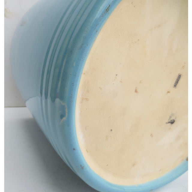 Ceramic Turquoise 1980s Japanese Ceramic Hibachi For Sale - Image 7 of 12