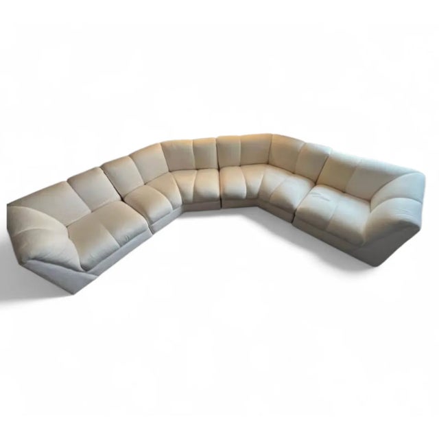 Vintage Modern 6 Piece Sectional Sofa For Sale - Image 9 of 9