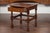 An English oak bobbin legs side table from the late 19th century, with single drawer and stretchers. Created in England...