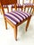 Striped Fabric Chairs, 1950s, Set of 6 For Sale - Image 4 of 16