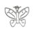 Contemporary large Retired James Avery Butterfly Pendant in sterling For Sale - Image 3 of 7