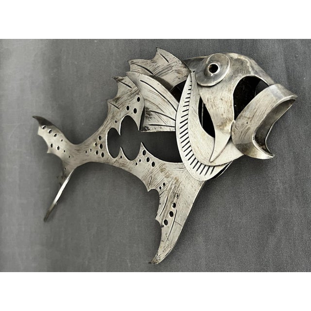 Miguel Moreno, Metal Fish Sculpture, 1970s, Steel For Sale - Image 4 of 6
