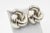 Modern Mexican Sterling Silver Knot Clip-on Earrings - 2 Pieces For Sale - Image 3 of 9
