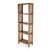 Wood Mesa 24 in. W x 72 in. H Cane and Wood 4 Tier Open Back Etagere Bookcase, Natural & Cane For Sale - Image 7 of 7