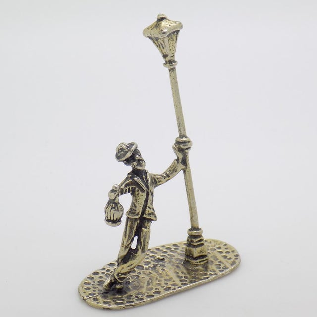 Vintage Italian Silver Drunken Man Figurine, 1980s For Sale - Image 12 of 12