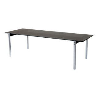 Robin Day Alpha Coffee Table in Smoked Glass attributed to Robin & Lucienne Day for Hille, 1960s For Sale