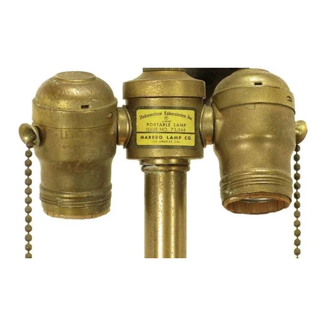 Brass Marbro Brass Empire Style Pendant Lamp For Sale - Image 8 of 9