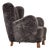 Vintage Danish Reupholstered Chair in Sheepskin, 1960s For Sale