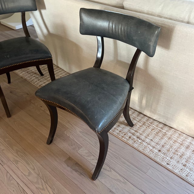 Custom Artistic Frame Olympia Neoclassical Style Klismos Dining Chairs- Set of 5 For Sale - Image 10 of 12