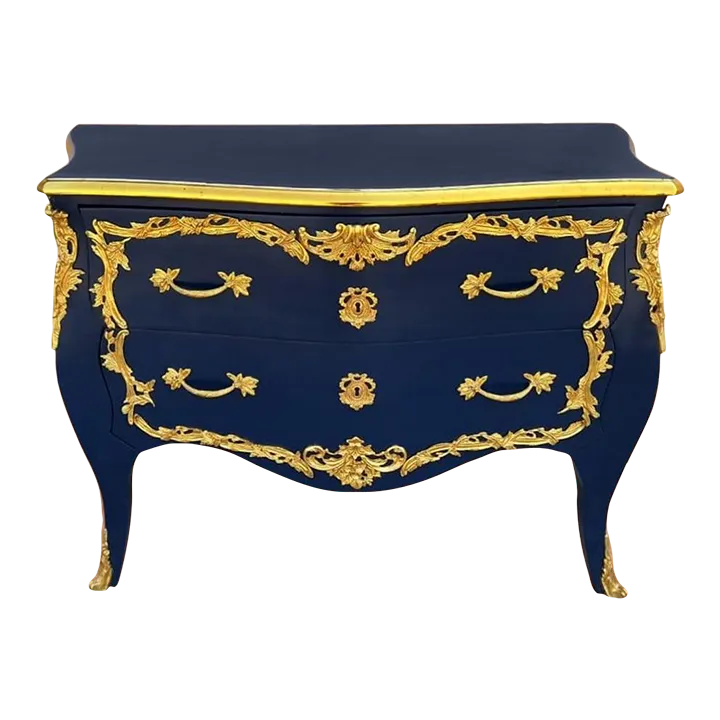 navy and gold dresser Black and Gold Islamic Wedding Designer Arabic Moroccan Kaftan – RobeDesert main image 1