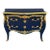 1990s Royal Navy Blue Dresser in Gold Leaf For Sale