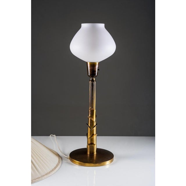 Swedish Brass Table Lamp, 1950s For Sale - Image 9 of 14