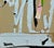 "Black Silver & Color Corrugated" Contemporary Abstract Acrylic Painting by Robbie Kemper For Sale In Cincinnati - Image 6 of 6