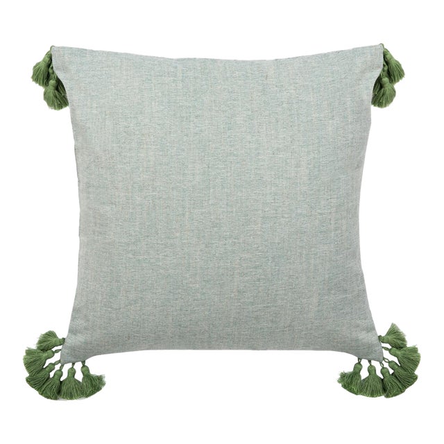 Larzon Pillow - Green - 18" x 18" For Sale