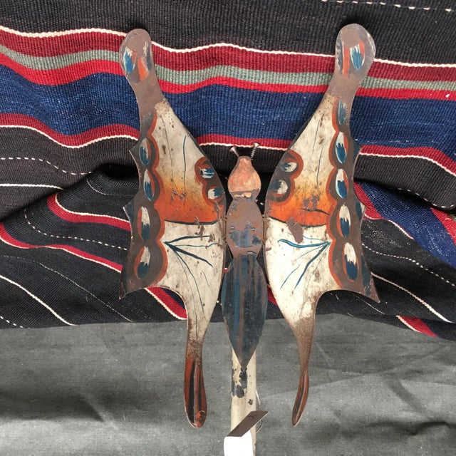Wood Vintage Butterfly Toy For Sale - Image 7 of 11