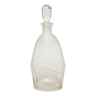 Art Deco Carafe from Bolesław Morawski Glassworks, Poland, 1930s For Sale