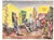 Circus watercolor mixed media on paper, estate stamp on the back. Marianna Van Rossen Hoogendyk (1924-2008) was born in...
