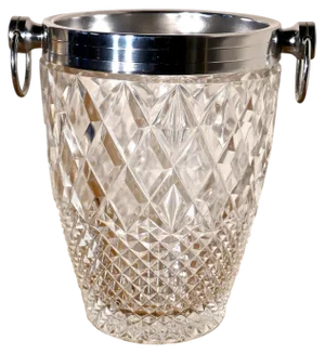 Art Deco Diamond Pattern Champaign Wine Cooler, 1920s