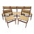 D Scan Teak Dining Chairs New Upholstery Danish Modern Set of 6 For Sale