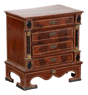 ​​​​​​​Late 18th Century Danish Pine Small Chest of Drawers, Possible Jewelry Chest