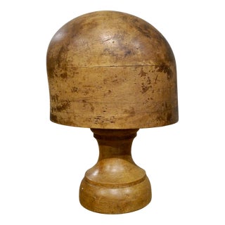 Antique French Hat Block on Stand from Milliners, 1900s For Sale