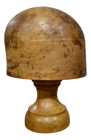 Antique French Hat Block on Stand from Milliners, 1900s