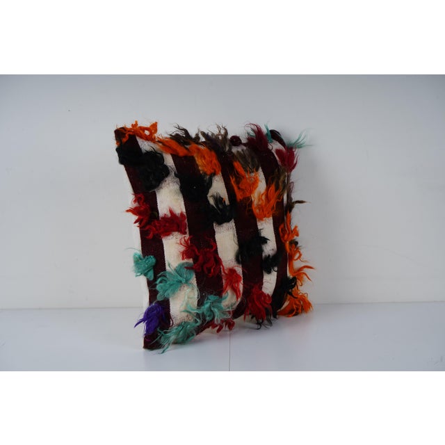 Handmade Turkish Rug Pillow Covers • Vintage Rug Decor Elevate your home decor with these exquisite 17" x 18" pillow...