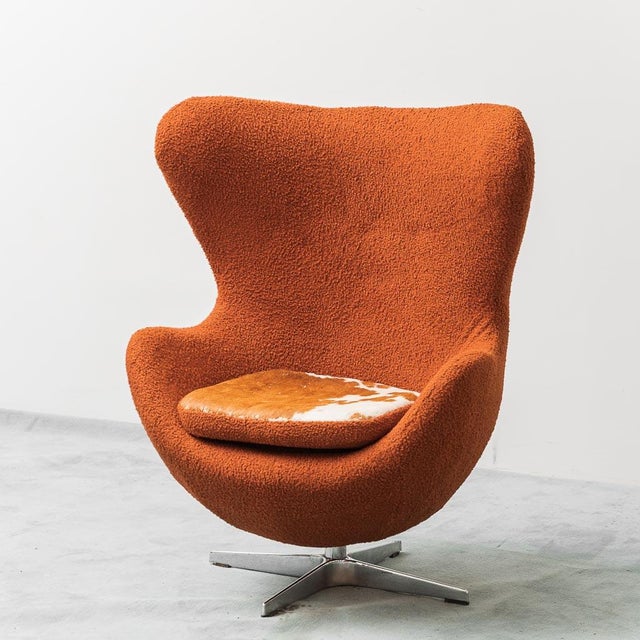 Bouclé Armchair in the style of Jacobsen, 1970s For Sale - Image 13 of 13